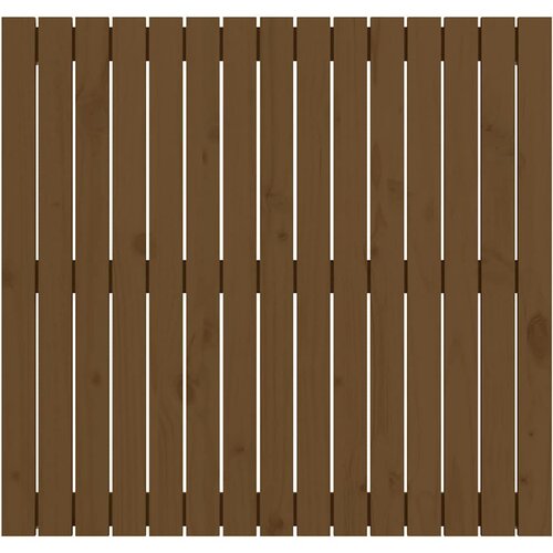  Uzglavlje za krevet boja meda 95,5x3x90 cm masivna borovina Slike