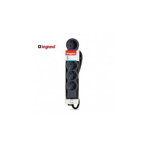 Legrand 694564 produžni blok 5X2P+E 3M (crna/t.siva) Slike