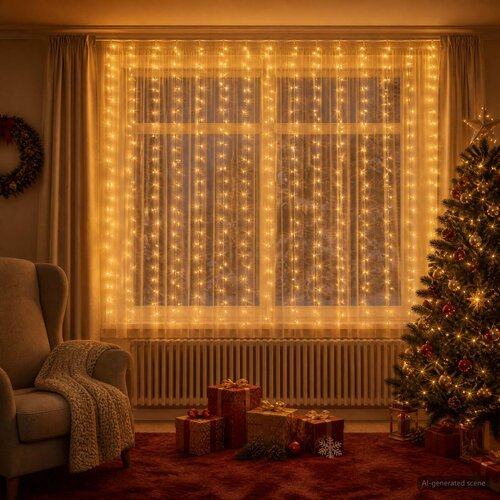  Svjetlosne zavjese 400 LED lampica Topla bijela 600 x 200 cm Cijene