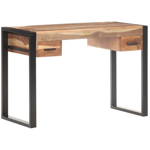  Radni stol 110 x 50 x 76 cm od masivnog drva Slike