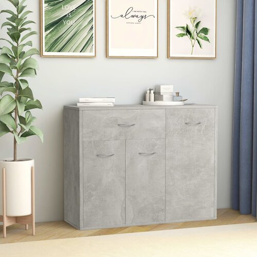 vidaXL Komoda betonsko siva 88x30x70 cm iverna plošča Cene