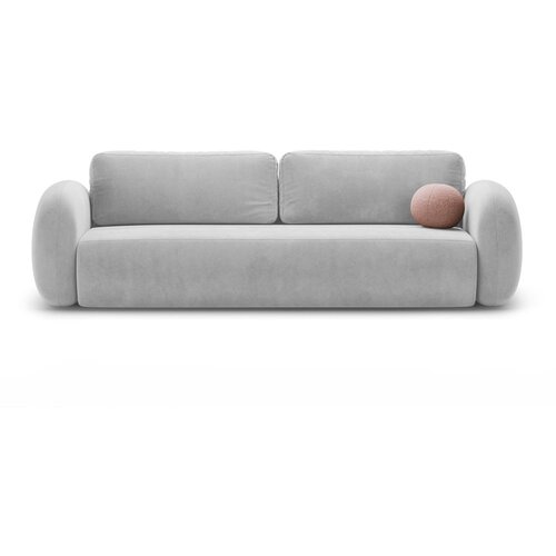 Cosmopolitan Design Svijetlo siva baršunasti sklopiva/s prostorom za odlaganje sofa 262 cm Tonale – Cijene