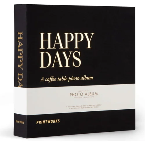 Printworks foto album - happy days black (s)