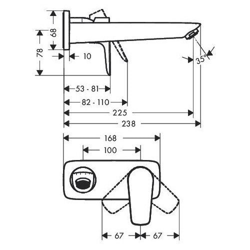 Hansgrohe 71734000 talis e podometna armatura za umivalnik Slike