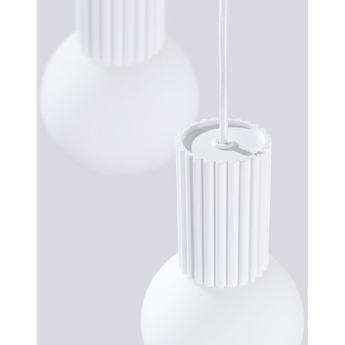 Sollux SL.1710 - visilica na sajli halo 3xG9/8W/230V &amp;oslash; 25 cm bela Slike