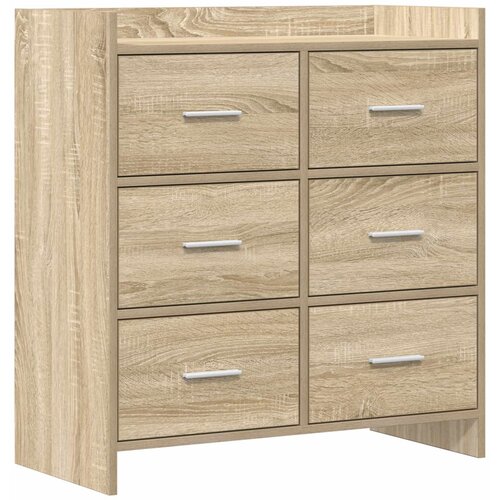 vidaXL Strani &scaron;al Sonoma hrast 75 x 33 x 80 cm Inženirski les, (5000253178) Cene