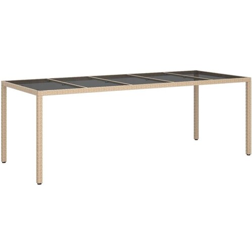  Stol za objedovanje na otvorenom Bež 250x100x75 cm Poliratan Cijene