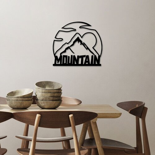 Wallity zidna dekoracija mountain 36, 58 x 52 cm, crna Cene