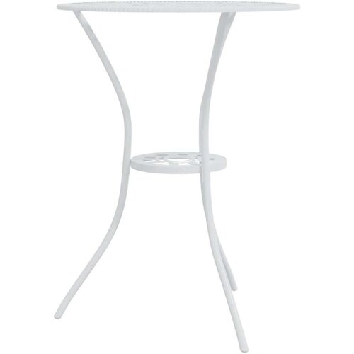  3-dijelni bistro set od lijevanog aluminija bijeli Slike