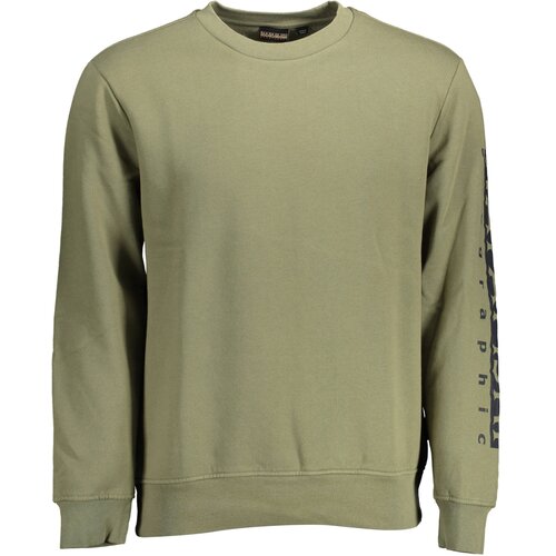 Napapijri SWEATSHIRT WITHOUT ZIP MEN GREEN Slike