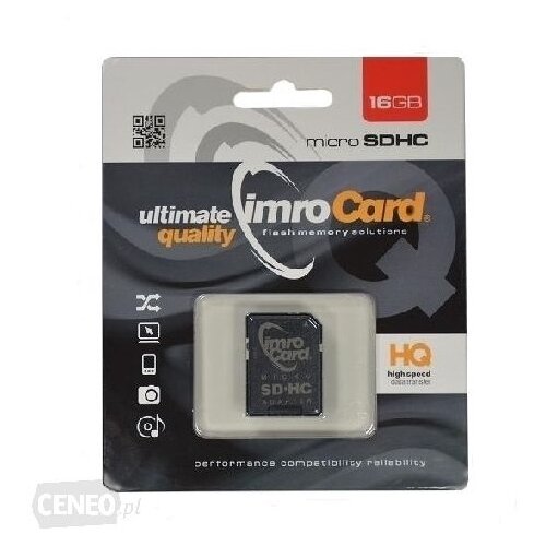 Imro POMNILNI&amp;Scaron;KA KARTICA MICROSD 16GB ZA TELEFONE TABLICE RAČUNALNIKE ADAPTER, (5000070118) Slike