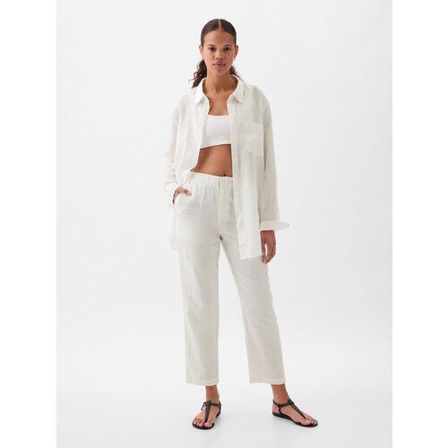 GAP Linen trousers high rise - Ladies Slike