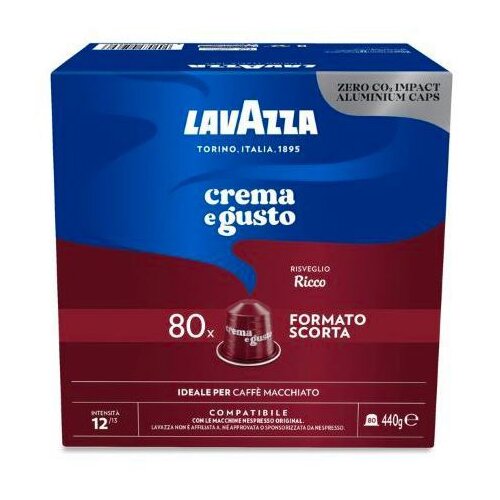 Lavazza crema e gusto ricco 80 kapsula nespresso Cene