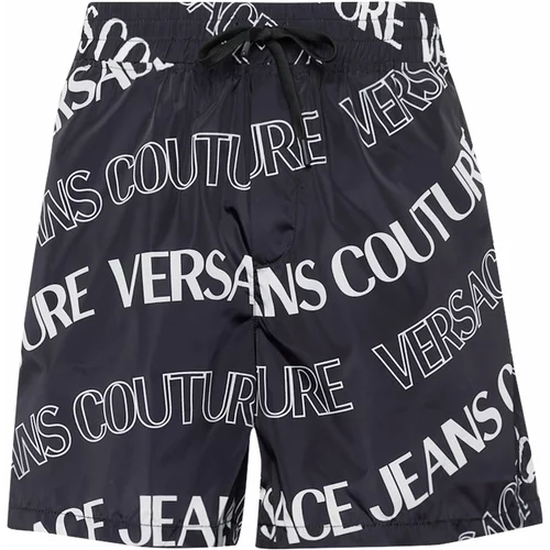 Versace Jeans Couture Hlače crna / bijela