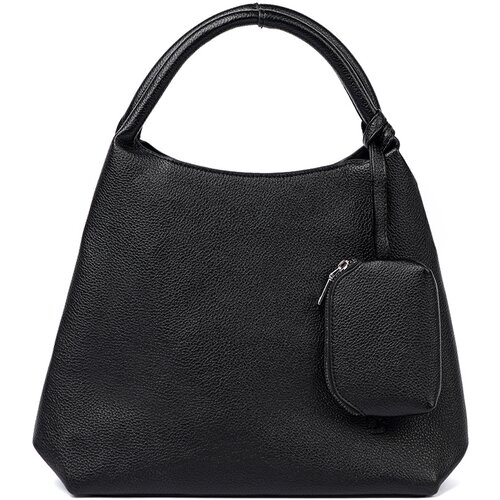 Shelvt Elegant black handbag with a toiletry bag inside Slike
