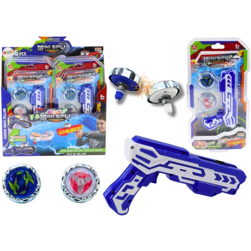 Pištolj za igru + 2 metalna diska za lansiranje - plavi Cijene