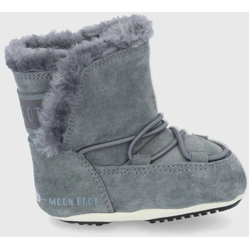 Moon Boot Dječje čizme za snijeg od brušene kože boja: siva