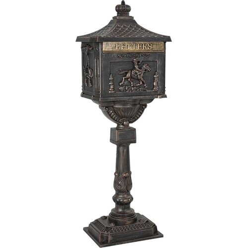  Stoječa po&amp;scaron;tna nabiralnika Bronasta 42,5 x 29,5 x 117 cm Slike