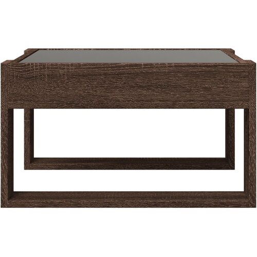  Stolić s beskonačnim LED svjetlima boja hrasta 50x53x30 cm Slike
