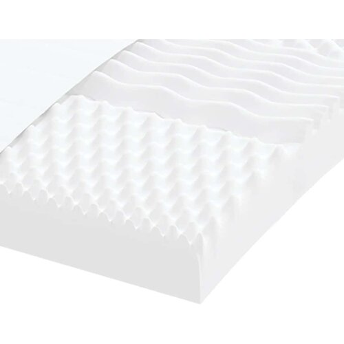  Madrac od pjene bijeli 180x220 cm 7 zona tvrdoća 20 ILD Slike