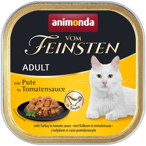 MEGA pakiranje animonda vom Feinsten Adult brez žit v omaki 36 x 100 g - Puran v paradižnikovi omaki Cijene