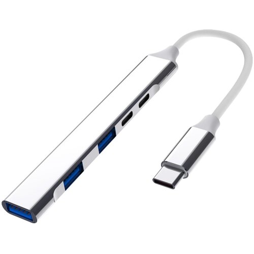INF Večfunkcijski 5-v-1 Type-C raz&scaron;iritveni hub &mdash; aluminijast USB-C multiport adapter PD100W za hitro polnjenje in prenos podatkov Srebrna, (5000282766) Cene