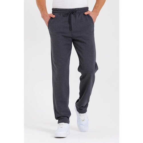 Dewberry 62819 Straight Leg Back Pocket Detailed Sweatpants-ANTHRACITE Slike