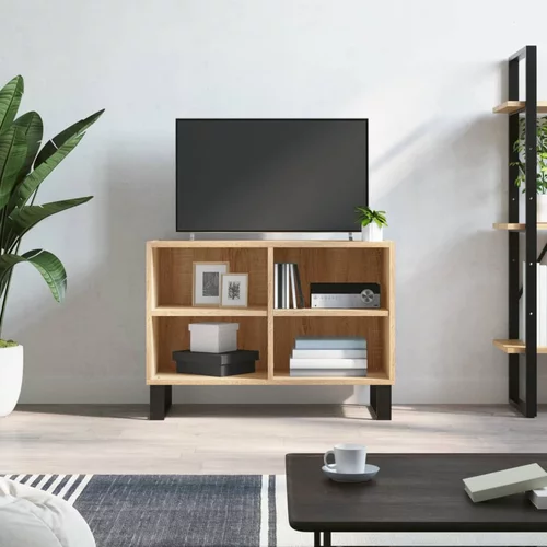 vidaXL TV omarica sonoma hrast 69,5x30x50 cm inženirski les