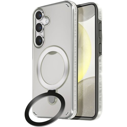 AVIZAR MagSafe ohišje za Samsung S24 in S25 Odporno na udarce s stojalom, Črna, (5000016147) Cene