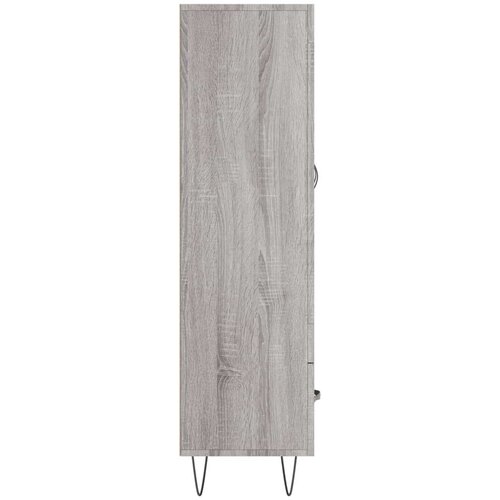 vidaXL Visoka omara siva sonoma 69,5x31x115 inženirski les Cene