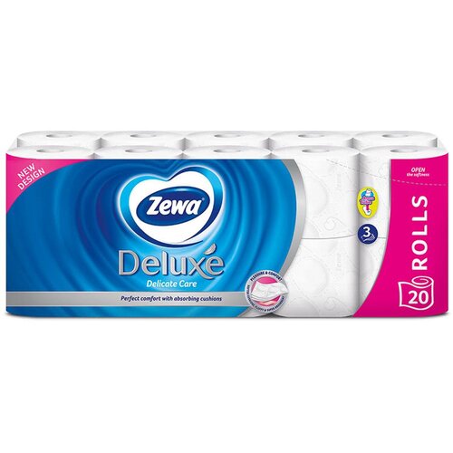 Zewa toalet papir deluxe pure white 20 Cene