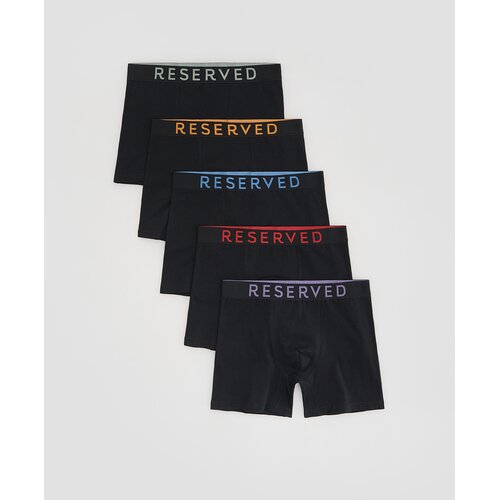 Reserved Komplet od 5 pari long bokserica - crno Cijene