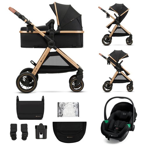 Kinderkraft Voziček Esme Pro 3v1 MINK PRO 2, Pure Black Cene