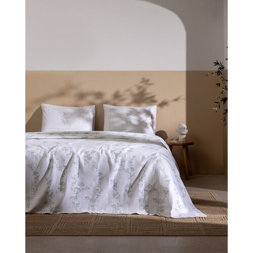 Madame coco Set letnje posteljine Maria, Dvokrevetni, Pique, Beli Slike