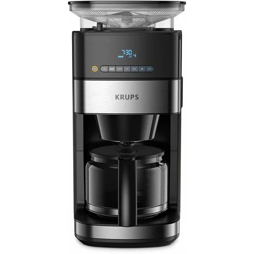 Krups KM 8328 Grind Aroma Filterkaffeemaschine, schwarz Schwarz / Edelstahl-Applikationen