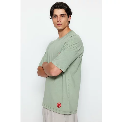 Trendyol T-Shirt - Green - Oversize