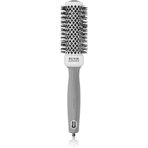 Olivia Garden Expert Shine Wavy Bristles White&Grey krtača za lase průměr 35 mm 1 kos Cene