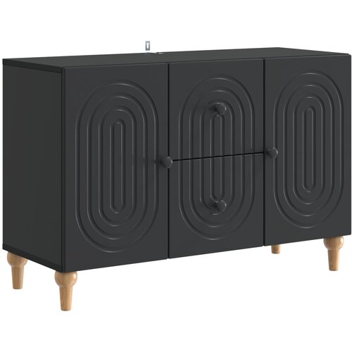 vidaXL TV omarica s predalom Črna 89 x 34,5 x 60 cm Inženirski les, (5000217461) Cene