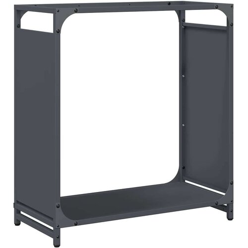 VidaXL Stalak za drva antracit 60x28x65 cm hladno valjani čelik Slike