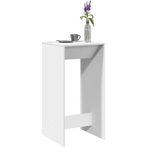 vidaXL Barska miza bela 51x50x103,5 cm inženirski les Cene