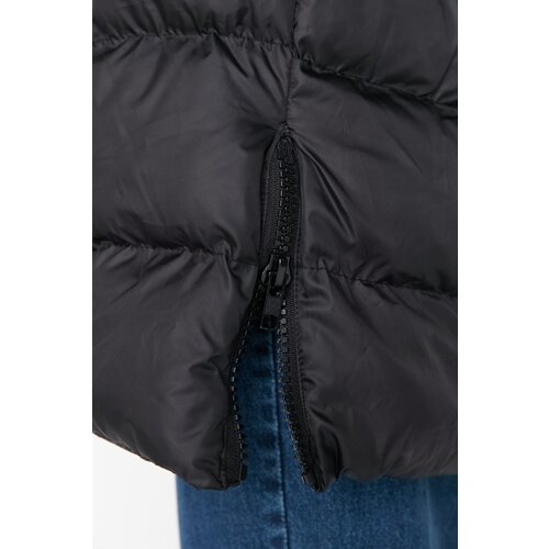 Trendyol Khaki Oversize Ripped Zipper Detailed Inflatable Coat Cene