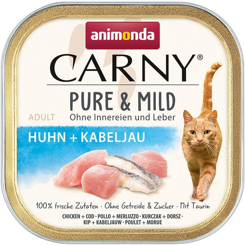  Varčno pakiranje animonda Carny Adult Pure & Mild 64 x 100 g - Piščanec + polenovka Cene