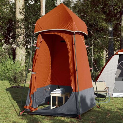 Šator za privatnost sivo-narančasti 121x121x225 cm taft 190T Cijene