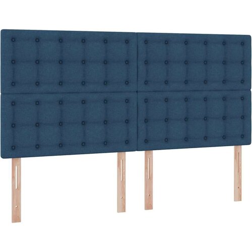  Krevet s od storage s madracem Plava 180 x 200 cm Lažna koža Slike
