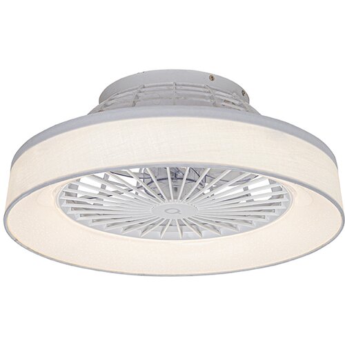 QAZQA Stropni ventilator v beli barvi z LED z daljinskim upravljalnikom - Emily Slike