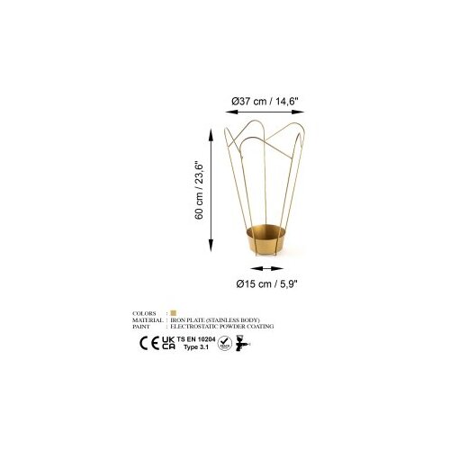 Opviq stalak za ki&amp;scaron;obrane 60 cm, crni Slike