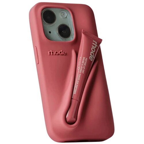  Maska za iPhone 13/ 14/ 15 salty tan Rhode LIP CASE + LIP TINT Slike