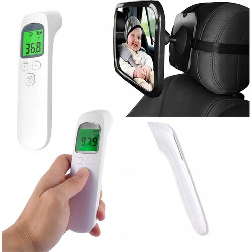 Rosfix Brezdotikovni medicinski termometer na infrardeče sevanje + 360&amp;deg; ogledalo za opazovanje otroka v avtomobilu, (21656746) Slike