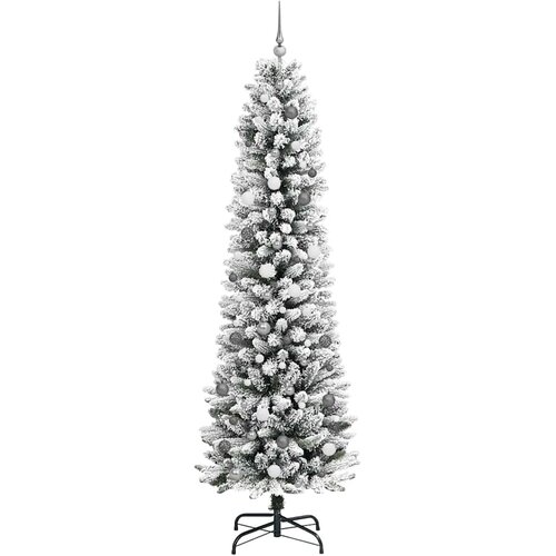  Umjetno božićno drvce Bijelo 240 cm PVC i Metal i Plastika Slike