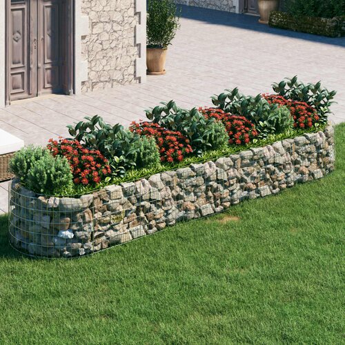Furnova Visoka greda gabion pocinkano železo 400x100x50 cm, (21922214) Cene
